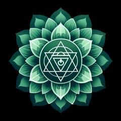 Heart chakra mandala